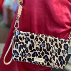 Consuela Blue Jag Uptown Crossbody purse